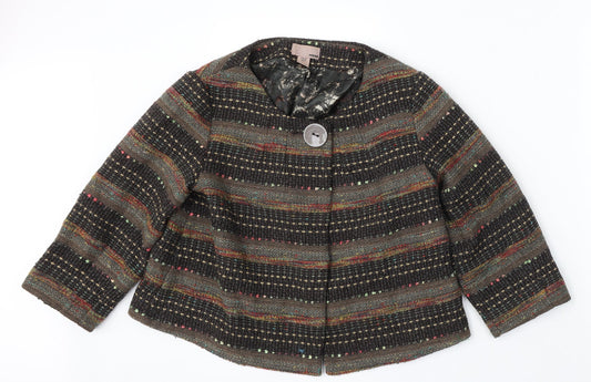 Womens UK Size 10 H&M Multicoloured Cardigan Jumper