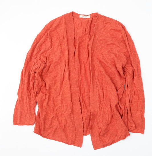 Womens UK Size 18 White Stuff Orange Cardigan Jumper