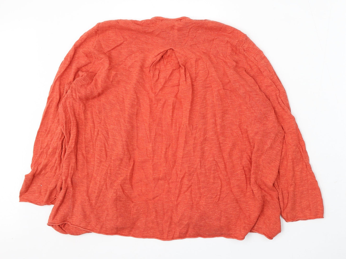 Womens UK Size 18 White Stuff Orange Cardigan Jumper