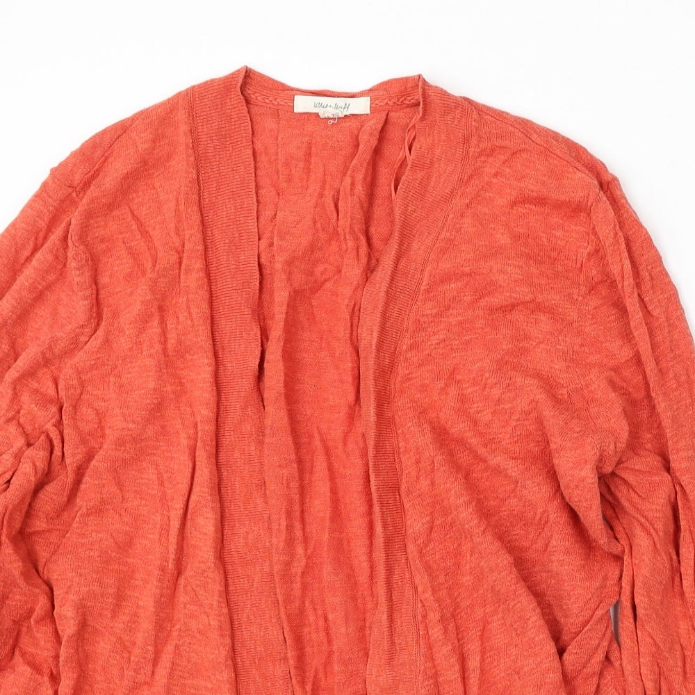 Womens UK Size 18 White Stuff Orange Cardigan Jumper