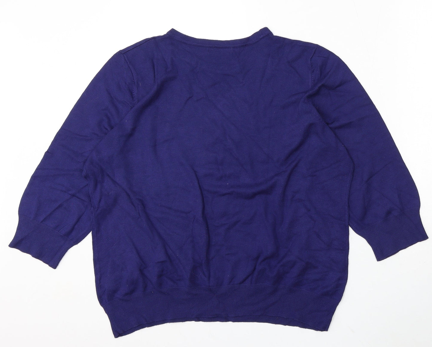 Womens UK Size XL Bonmarché Purple Pullover Jumper