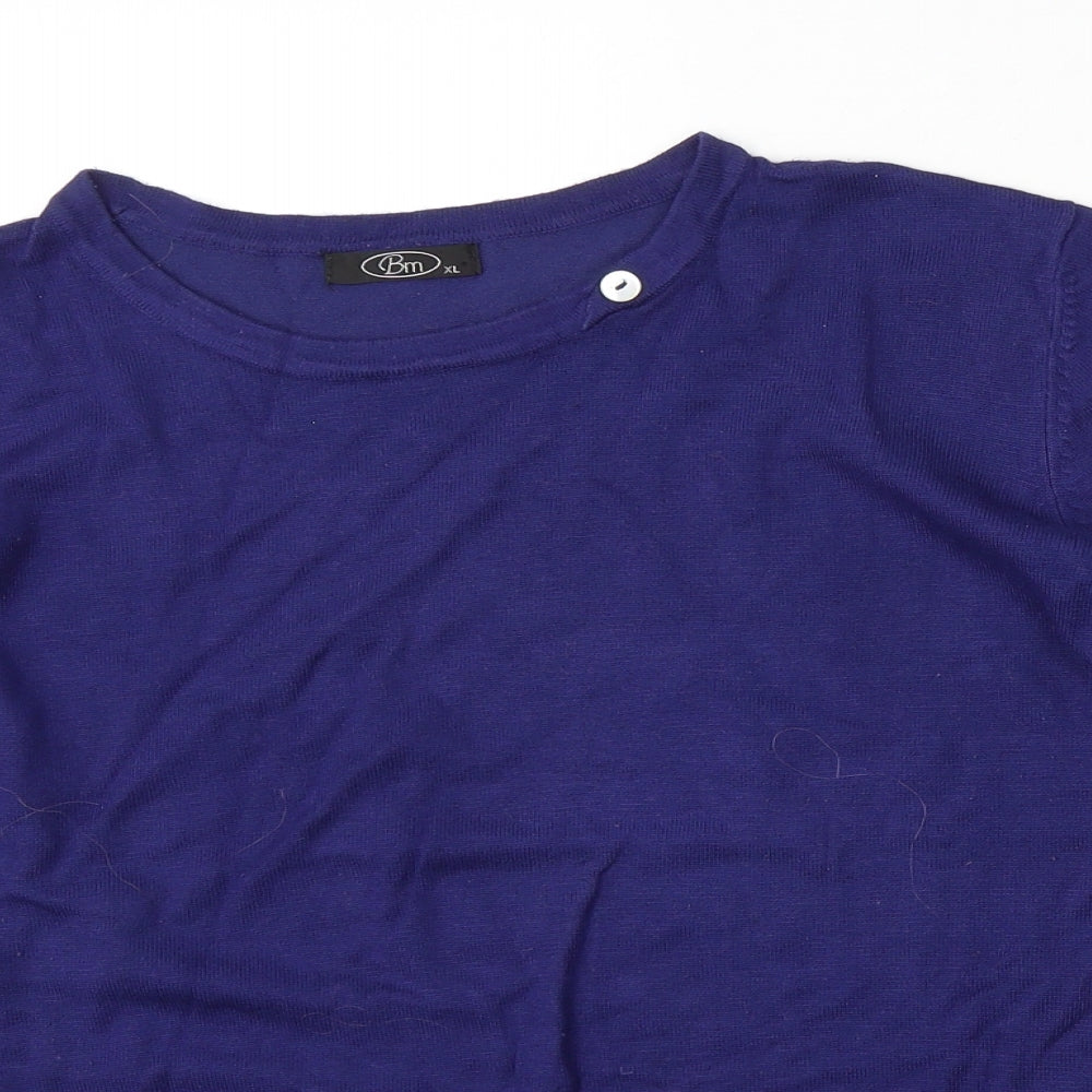 Womens UK Size XL Bonmarché Purple Pullover Jumper