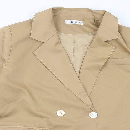 DM100 Womens Beige Jacket Size 3XL Button