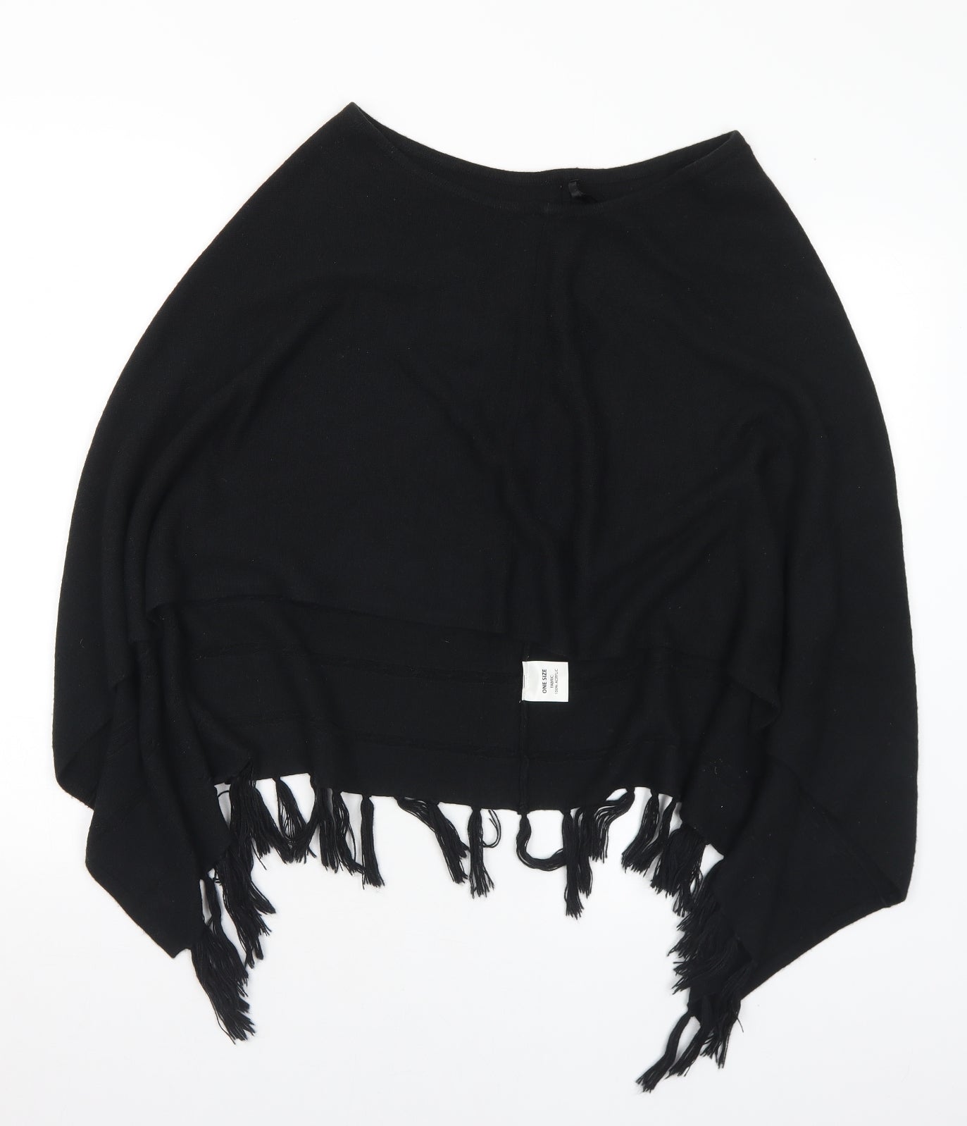 Matalan Womens Black Jacket Poncho One Size