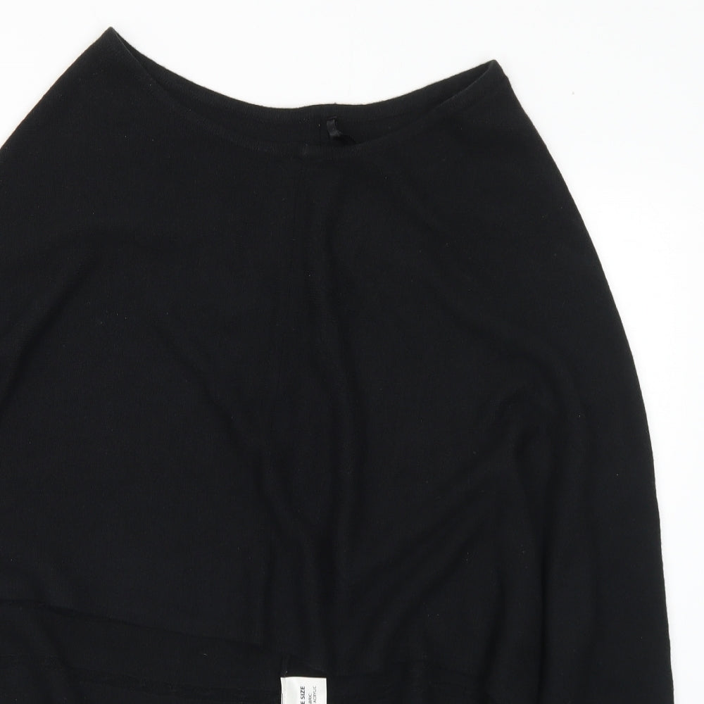 Matalan Womens Black Jacket Poncho One Size