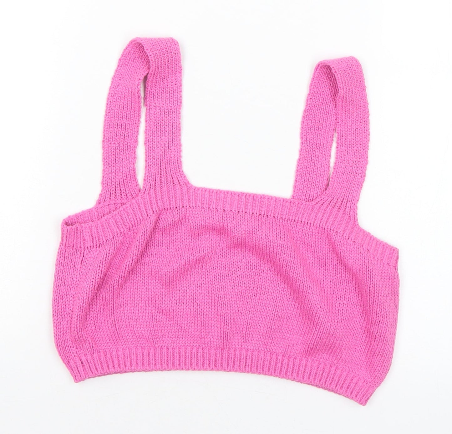 Womens UK Size M Monki Pink Vest Jumper