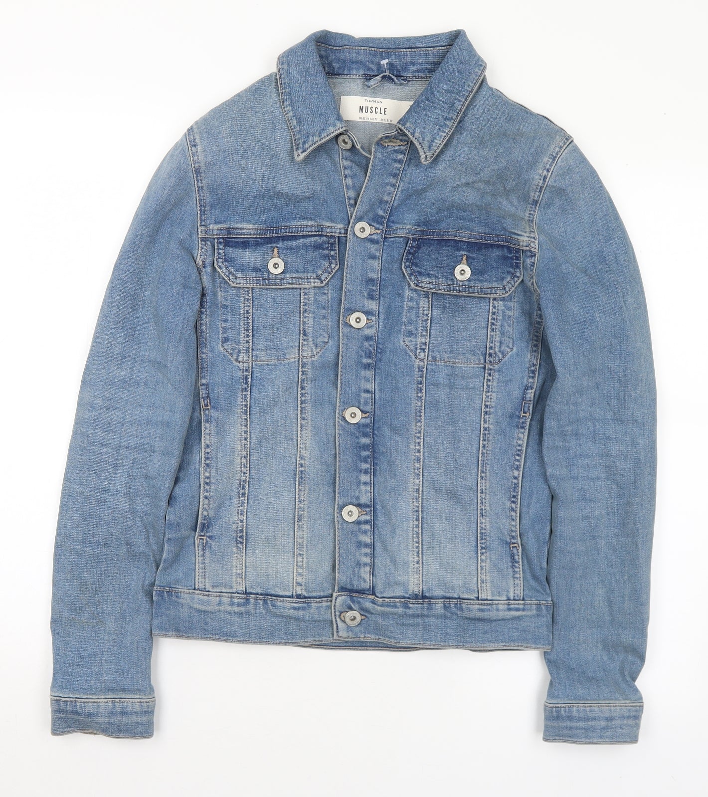 Mens UK Size XS Topman Blue Jacket