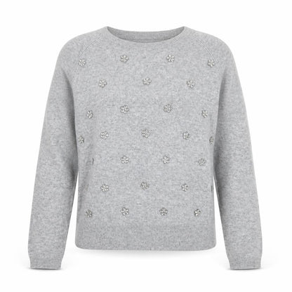 Womens UK Size 12 New Look Grey Pullover Jumper
