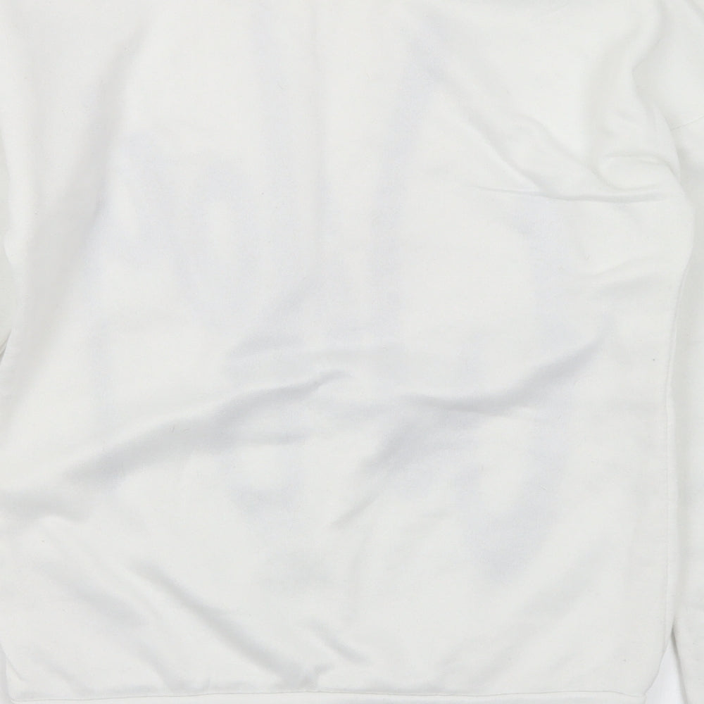 Preworn Womens White Polyester Pullover Sweatshirt Size S - Wifey