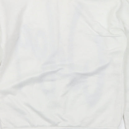 Preworn Womens White Polyester Pullover Sweatshirt Size S - Wifey