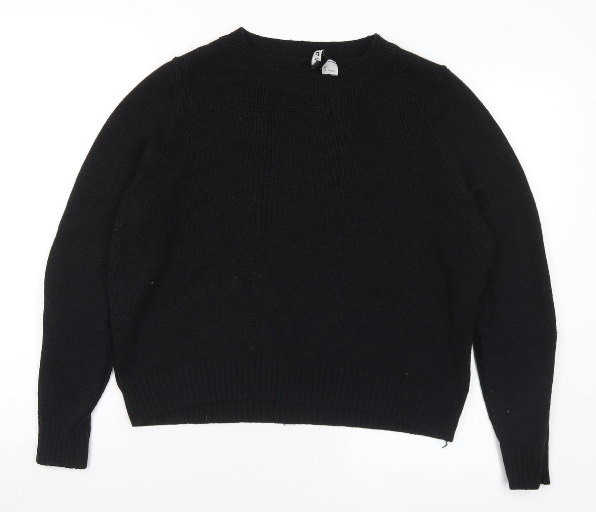 Womens UK Size L H&M Black Pullover Jumper
