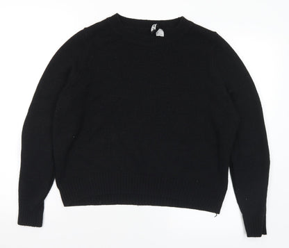 Womens UK Size L H&M Black Pullover Jumper