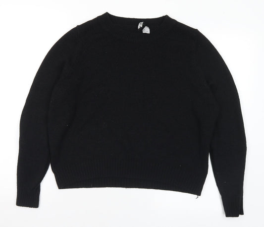 Womens UK Size L H&M Black Pullover Jumper