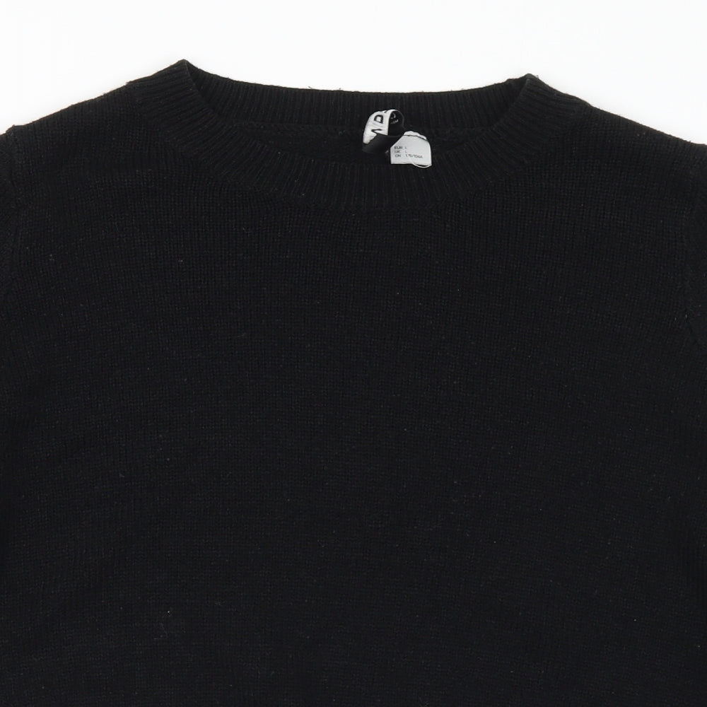 Womens UK Size L H&M Black Pullover Jumper