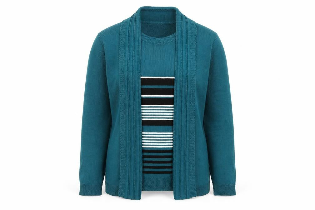 Womens UK Size M Vida Vi Green Pullover Jumper