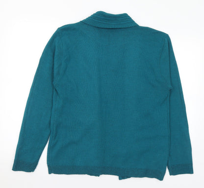 Womens UK Size M Vida Vi Green Pullover Jumper