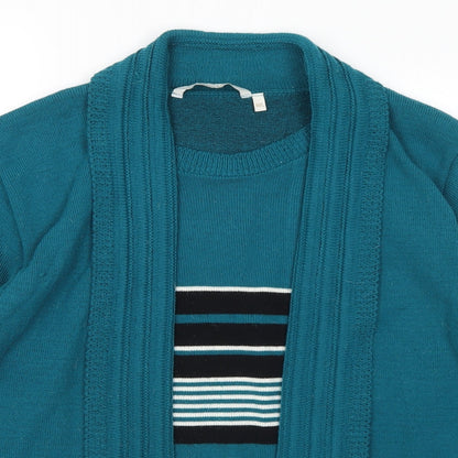 Womens UK Size M Vida Vi Green Pullover Jumper