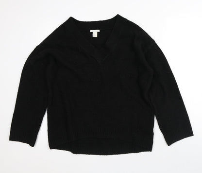 Womens UK Size M H&M Black Pullover Jumper