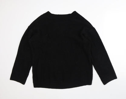 Womens UK Size M H&M Black Pullover Jumper