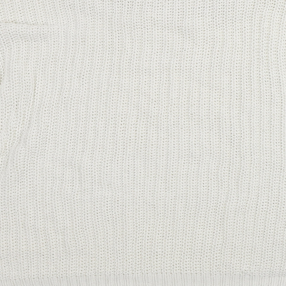 Womens UK Size M H&M White Pullover Jumper