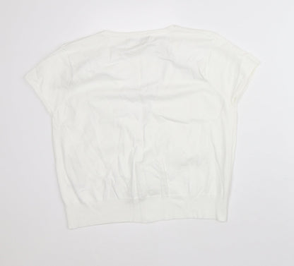 Womens UK Size XL M&Co White Basic Blouse