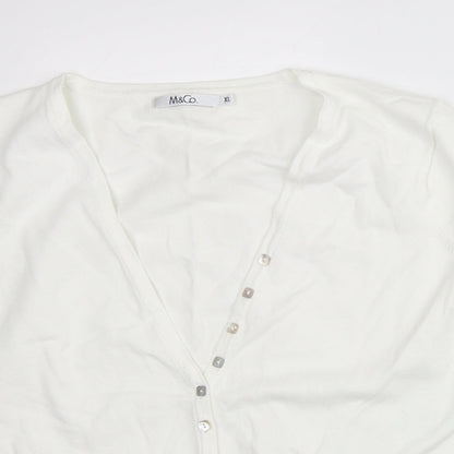 Womens UK Size XL M&Co White Basic Blouse