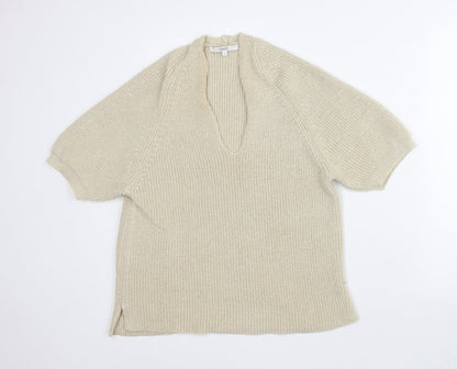 Womens UK Size L NEXT Beige Pullover Jumper