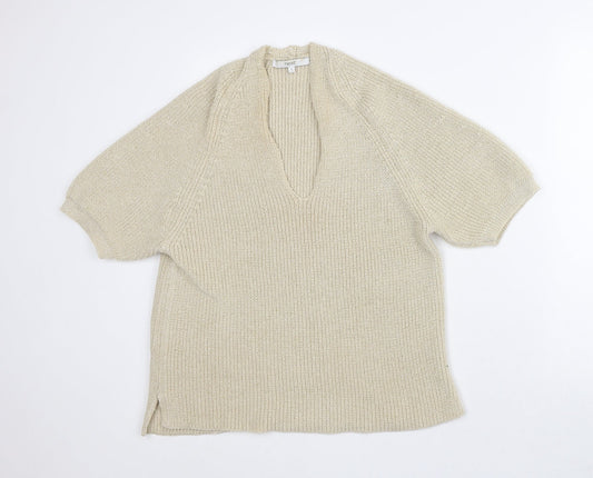 Womens UK Size L NEXT Beige Pullover Jumper