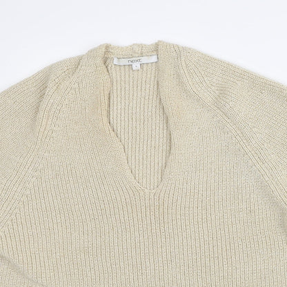 Womens UK Size L NEXT Beige Pullover Jumper