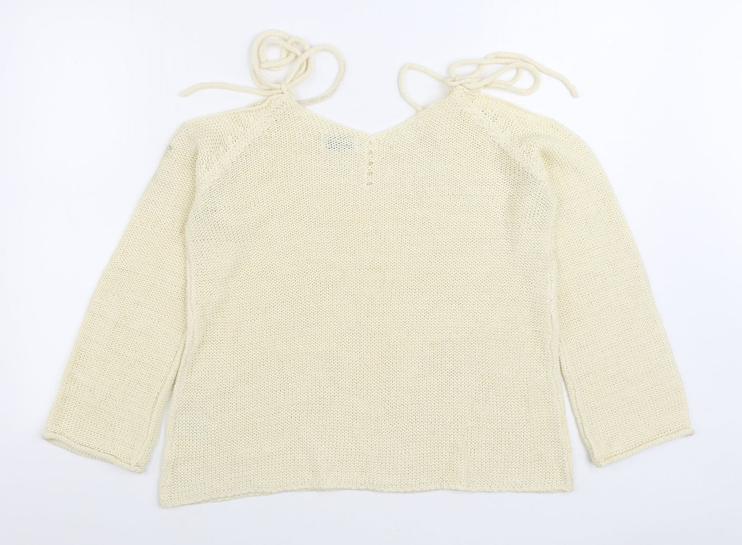 Womens UK Size M Matalan White Pullover Jumper