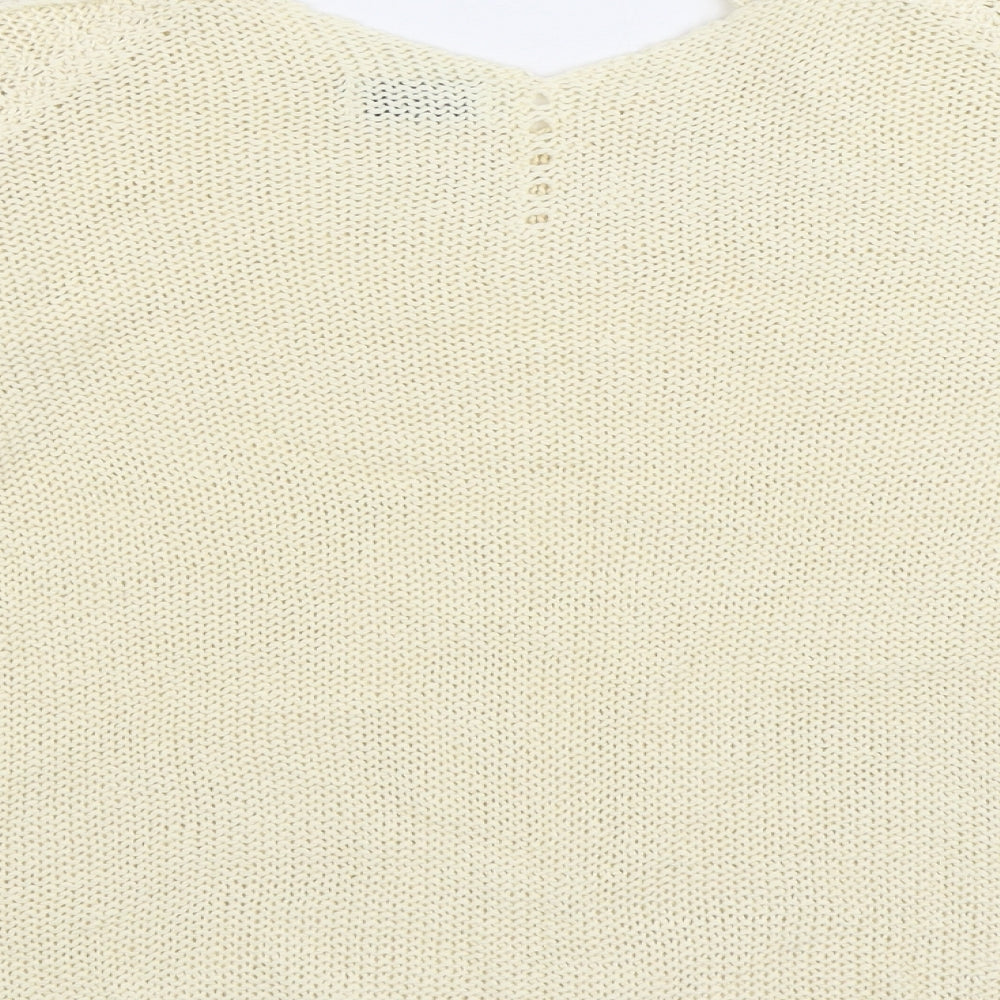 Womens UK Size M Matalan White Pullover Jumper