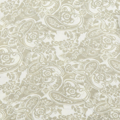 Daxon Womens Beige Geometric Acrylic Basic T-Shirt Size 14 Scoop Neck