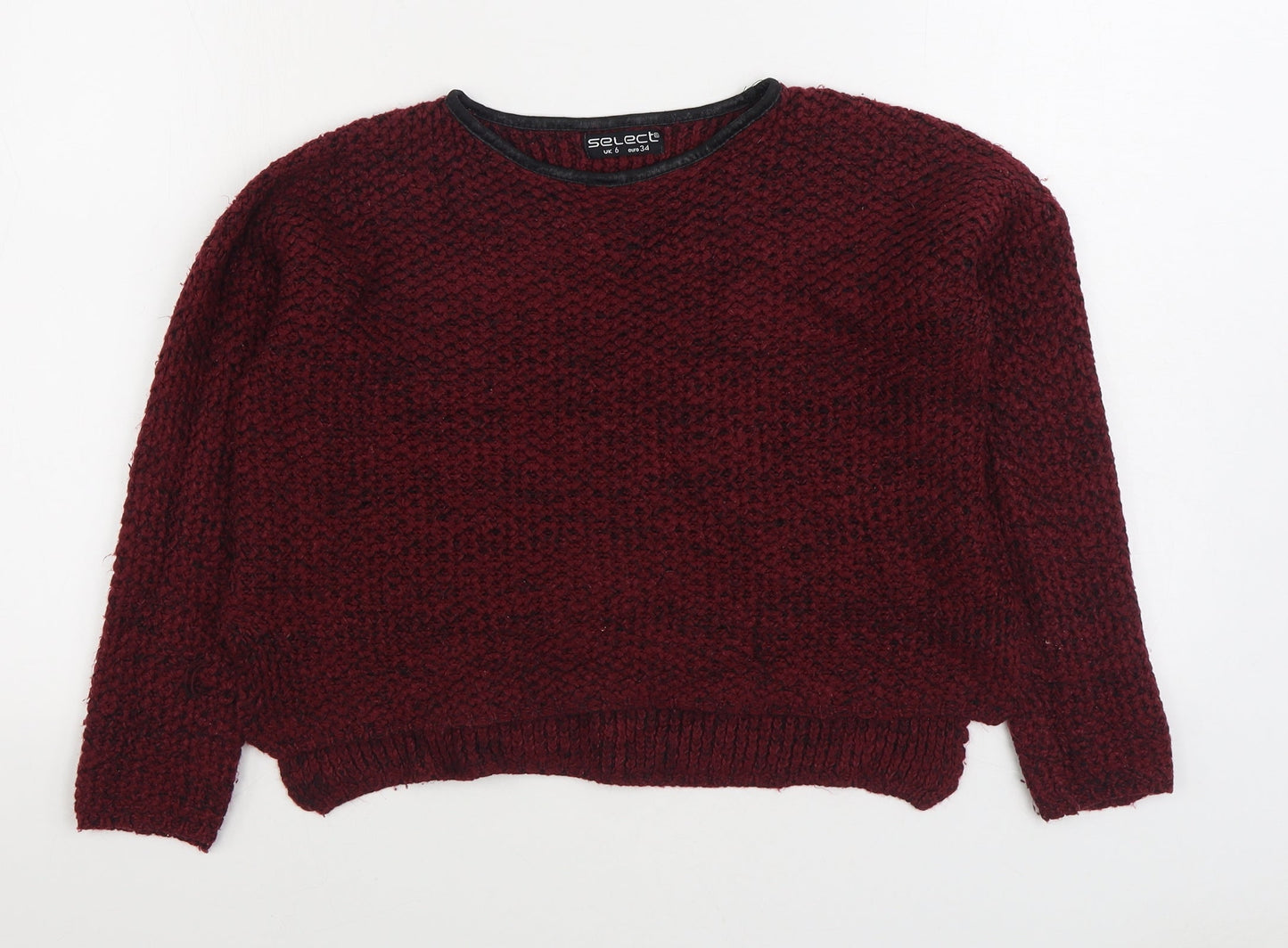 Womens UK Size 6 Select Red Pullover Jumper