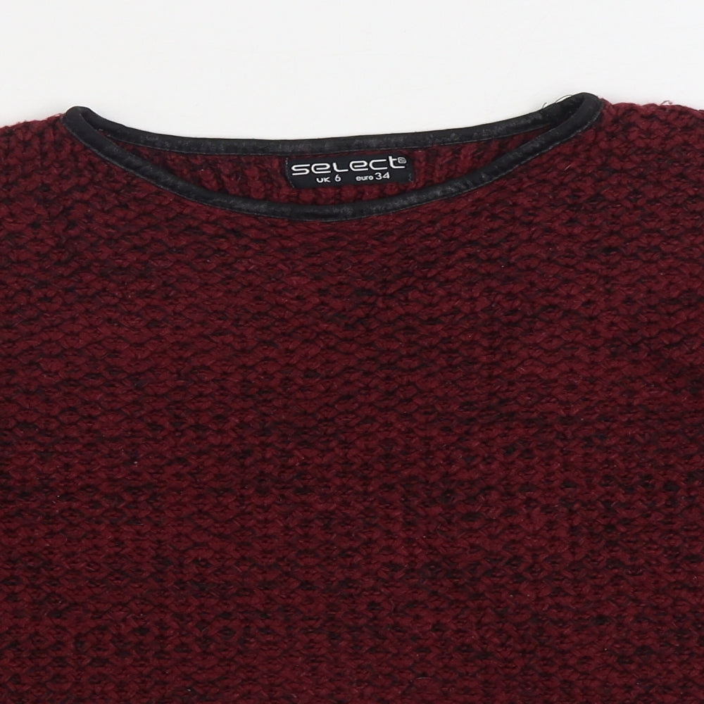 Womens UK Size 6 Select Red Pullover Jumper