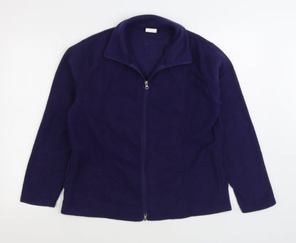 Anne De Lancay Womens Purple Jacket Size S Zip