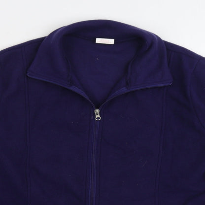 Anne De Lancay Womens Purple Jacket Size S Zip