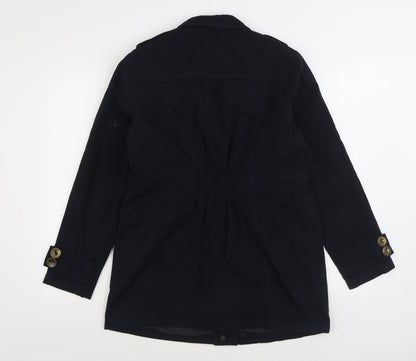 Glamorosa Womens Black Jacket Size 12 Button