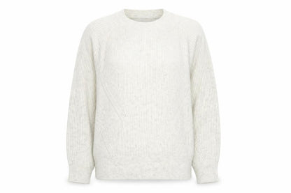 Womens UK Size L Marks and Spencer White Pullover Jumper