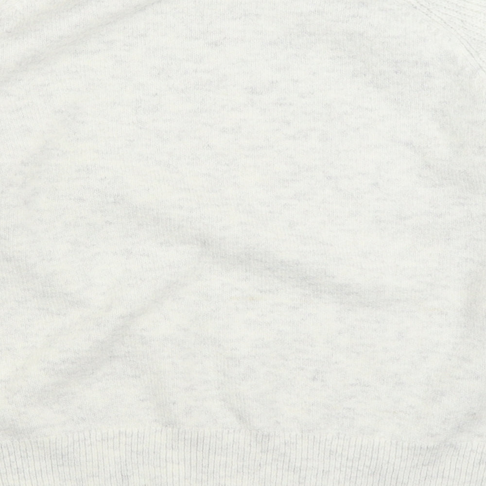 Womens UK Size L Marks and Spencer White Pullover Jumper