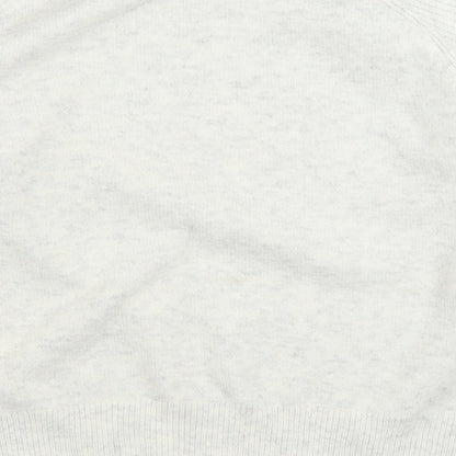 Womens UK Size L Marks and Spencer White Pullover Jumper