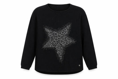 Womens UK Size S Preworn Black Pullover Jumper