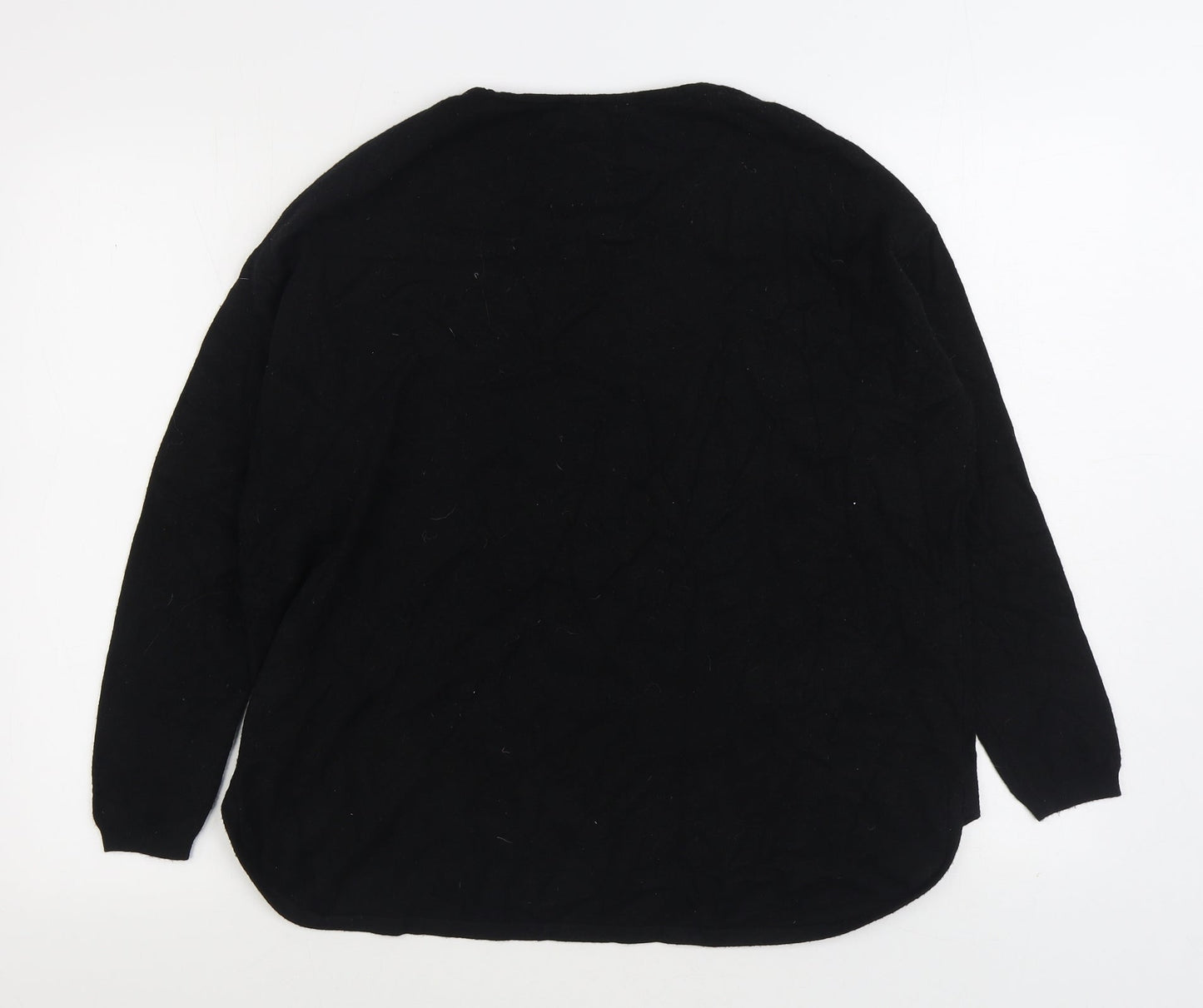 Womens UK Size S Preworn Black Pullover Jumper