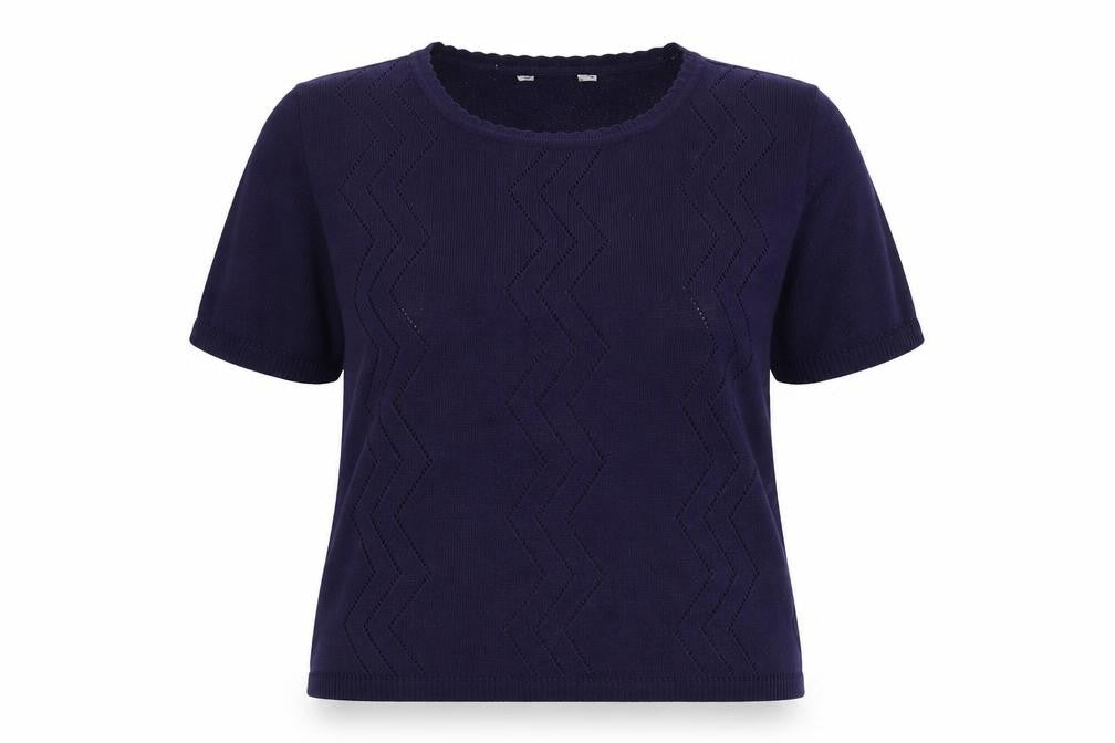 Womens UK Size 16 Preworn Blue Pullover Jumper