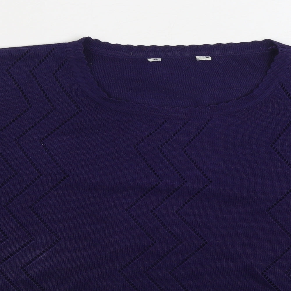 Womens UK Size 16 Preworn Blue Pullover Jumper