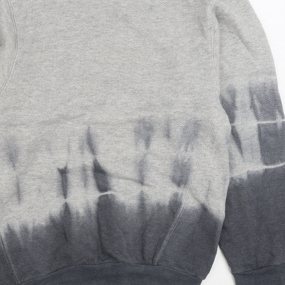 Topshop Womens Grey Cotton Pullover Sweatshirt Size 6 Pullover