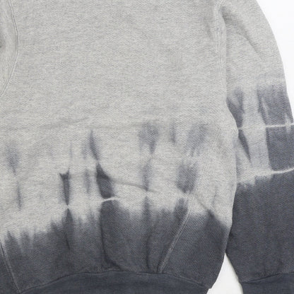 Topshop Womens Grey Cotton Pullover Sweatshirt Size 6 Pullover