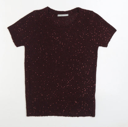 Womens UK Size 8 Marks and Spencer Red Pullover Jumper