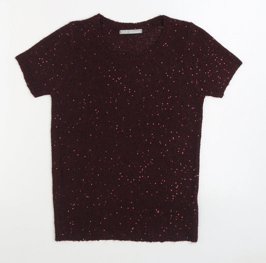 Womens UK Size 8 Marks and Spencer Red Pullover Jumper