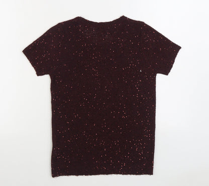 Womens UK Size 8 Marks and Spencer Red Pullover Jumper