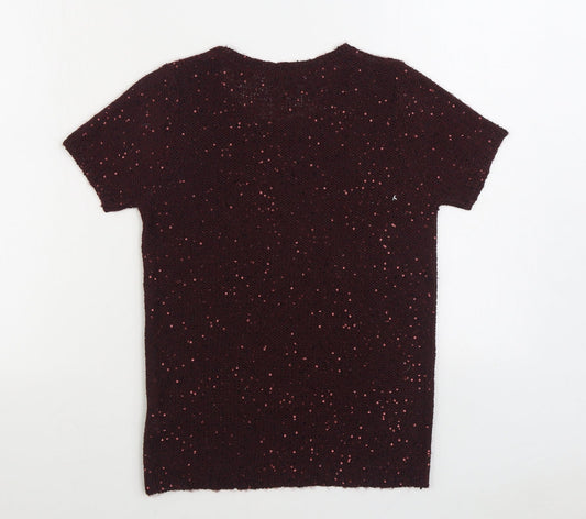 Womens UK Size 8 Marks and Spencer Red Pullover Jumper